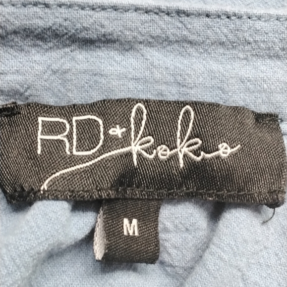 RD & Koko Women's Embroidered Open Front Jacket   Size M - Picture 11 of 11